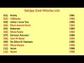 Sanjay Dutt Movies List