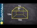 How to find the volume of a trapezoidale prism