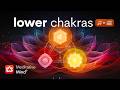 LOWER CHAKRAS Healing Vibrations + Ocean Waves | Creativity & Confidence Boost, Unblock Root, Sacral
