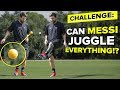 LIONEL MESSI JUGGLING CHALLENGE | testing Messi's skills