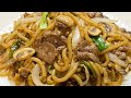 Stir Fry Udon Noodles With Beef黑椒牛肉炒烏冬