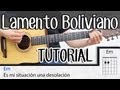 Como tocar Lamento Boliviano Enanitos Verdes en guitarra COMPLETO acordes  tutorial SUPER FACIL