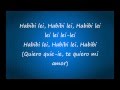 Habibi (I need your love) - lyrics
