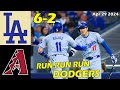 Dodgers vs. D-backs Game Highlights , Apr 29 2024 | MLB Season 2024