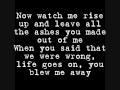Ashes- Embrace (& lyrics)