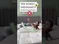 WORST 😱 Pregnancy Sleep Positions!🤰🫢#shorts