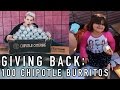 Download GIVING OUT 100 CHIPOTLE BURRITOS TO THE HOMELESS! mp4 3gp mp3 videos - waplic