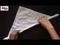 how to turn hankey into rose flower ||very easy napkin folding technique into flower * craft care