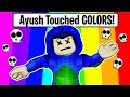 ROBLOX BUT WE CANT TOUCH COLORS 😱