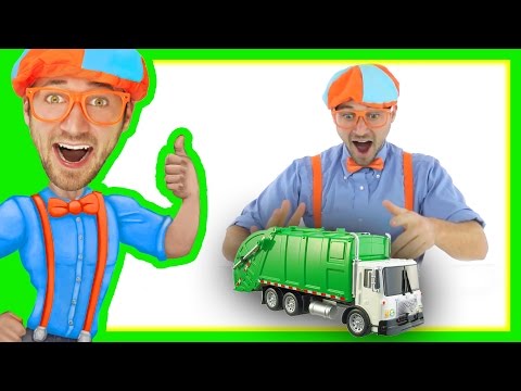 Compilation of Blippi Toys Videos Garbage Trucks and more 