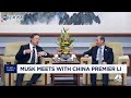 Elon Musk meets with China's Premier Li Qiang to discuss Tesla, full-self driving and restrictions