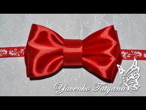 Бабочка галстук своими руками из атласной ленты Бабочка галстук своими руками из атласной ленты
