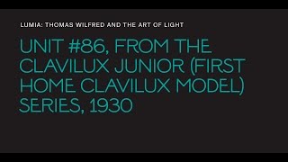 Thomas Wilfred, "Unit #86," from the "Clavilux Junior (First Home Clavilux Model)" series