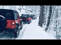 Jeep Snow Wheeling on Tray Mountain 4x4 off-road