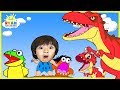Dinosaur Cartoons for Children! Ryan ToysReview rescue baby T-REX Animation for Kids Dinosaur Cartoons for Children! Ryan ToysReview rescue baby T-REX Animation for Kids