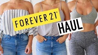 FOREVER 21 SPRING & SUMMER AFFORDABLE TRY-ON CLOTHING HAUL + FAVE WORKOUT CLOTHES!