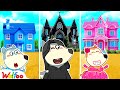 Wolfoo! Paint My House Challenge! One Color House Challenge | Cartoons for Kids | Wolfoo Family