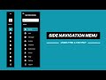 Sidebar Menu Using HTML And CSS