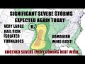 Significant severe storms today! Large hail, damaging winds & isolated tornadoes. Another storm?!