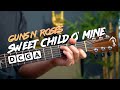 Sweet Child O' Mine - acoustic guitar lesson/ tutorial - Guns N Roses