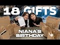 18 Gifts For Niana's 18th Birthday!! | Chelseah Hilary
