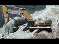 Caterpillar 390D Excavator Loading MAN And Mercedes Arocs Trucks - Pyramis Ate