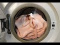 Experiment - Bathrobe - in a Washing Machine - centrifuge