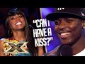 LOVE IS IN THE AIR! Derry catches feelings for Kelly Rowland in CHEEKY audition! | The X Factor UK