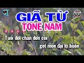 Karaoke Giã Từ Tone Nam ( Am ) Nhạc Sống Hay || Karaoke Kim Liễu