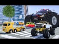 Fire Truck Frank Helps Taxi | Monster Truck was Eaten by an Alien | Wheel City Heroes (WCH)