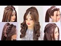 5 bridal hairstyles kashee's l Easy open hairstyles l Front variation l wedding hairstyles kashees