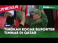 Tingkah Kocak Supporter Timnas Nonton Langsung Indonesia vs Korea Selatan, Stadion 'Dijaga' Hansip