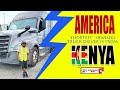 KENYAN MAN BECOMES  THE FIRST SHORTEST 18 WHEEL TRUCK DRIVER IN AMERICA.{ THE BEAST ON THE ROAD}
