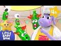 Counting Five Green Bottles ⭐ Four Hours of Nursery Rhymes by LittleBabyBum