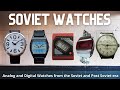 SOVIET WATCHES - Analogs and Digitals from USSR and Belarus - Pobeda, Poljot, Elektronika and more