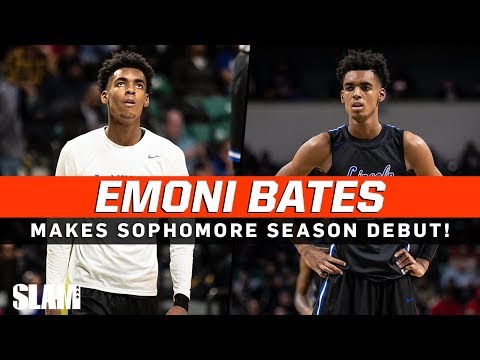 Emoni Bates makes Sophomore Season Debut in front of the FAB FIVE 😈