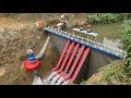 Construction of mini hydroelectric power with Francis turbine