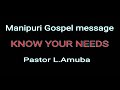 Manipuri gospel message / By Pastor L.Amuba