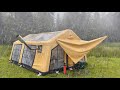 CAMPING IN THE RAIN WITH A 3-ROOM TENT