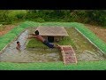 Unbelievable! Build Swimming Pool Around Secret Underground House