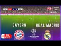 BAYERN VS REAL MADRID  EN VIVO | SEMI FINAL | UEFA CHAMPIONS LEAGUE 2024 | SIMULACIÓN Y LIVE SCORE