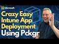 Crazy easy Intune App Deployment with Pckgr