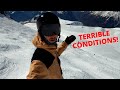 I analyse my WORST RUN OF THE SEASON !!! Snowboarding Steep Icy Moguls