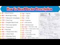 How To Read Doctor Prescription | Medical Abbreviation | Medical Terms