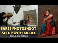 Saree Photoshoot Setup with Model | Behind the Scenes