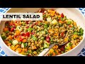 Mediterranean Lentil Salad Recipe | Vegan Salad Recipe