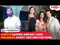 Vicky Kaushal's STYLISH airport look turns heads | Malaika Arora strikes a POSE with fans