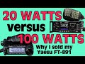 20 Watts Versus 100 Watts - How much HF Ham Radio Power Do You Need?
