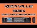 25 SPEAKER 70V SETUP with the ROCKVILLE RCS350-6 350 Watt Multi Zone Amp / Receiver