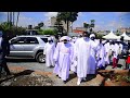 Arch Bishop Harrison Ng'ang'a officiating akurinu church in Nairobi